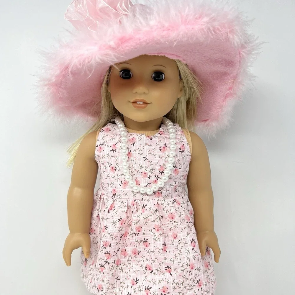 American Girl Doll Julie Albright 2014 Blonde‎ Hair Brown Eyes Pink Outfit 18